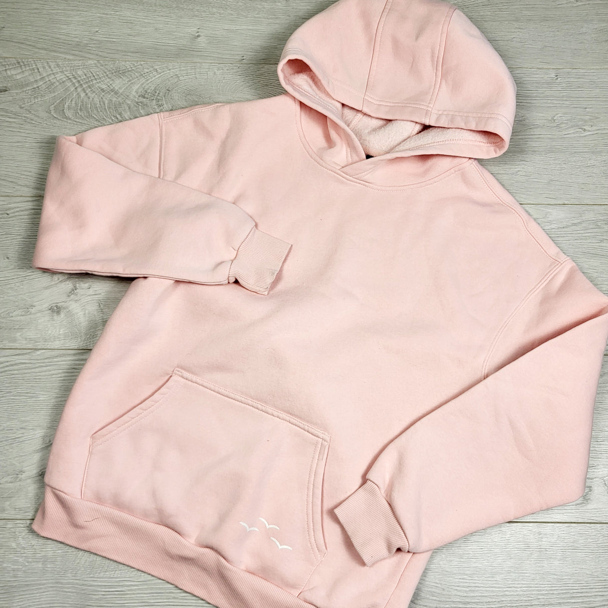 KHW1 - Lazy Pants pink fleecy lined oversized hoodie. Size 12