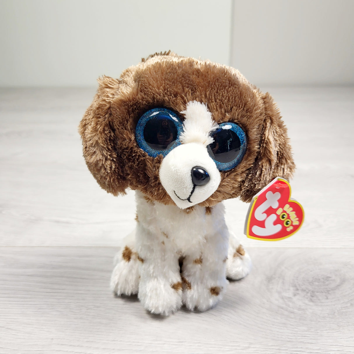 KHW1 - NEW - Ty "Muddles" plush puppy