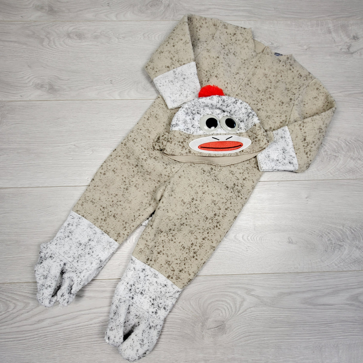 KDEL2 - Sock Monkey 2pc costume. Size 12-18 months