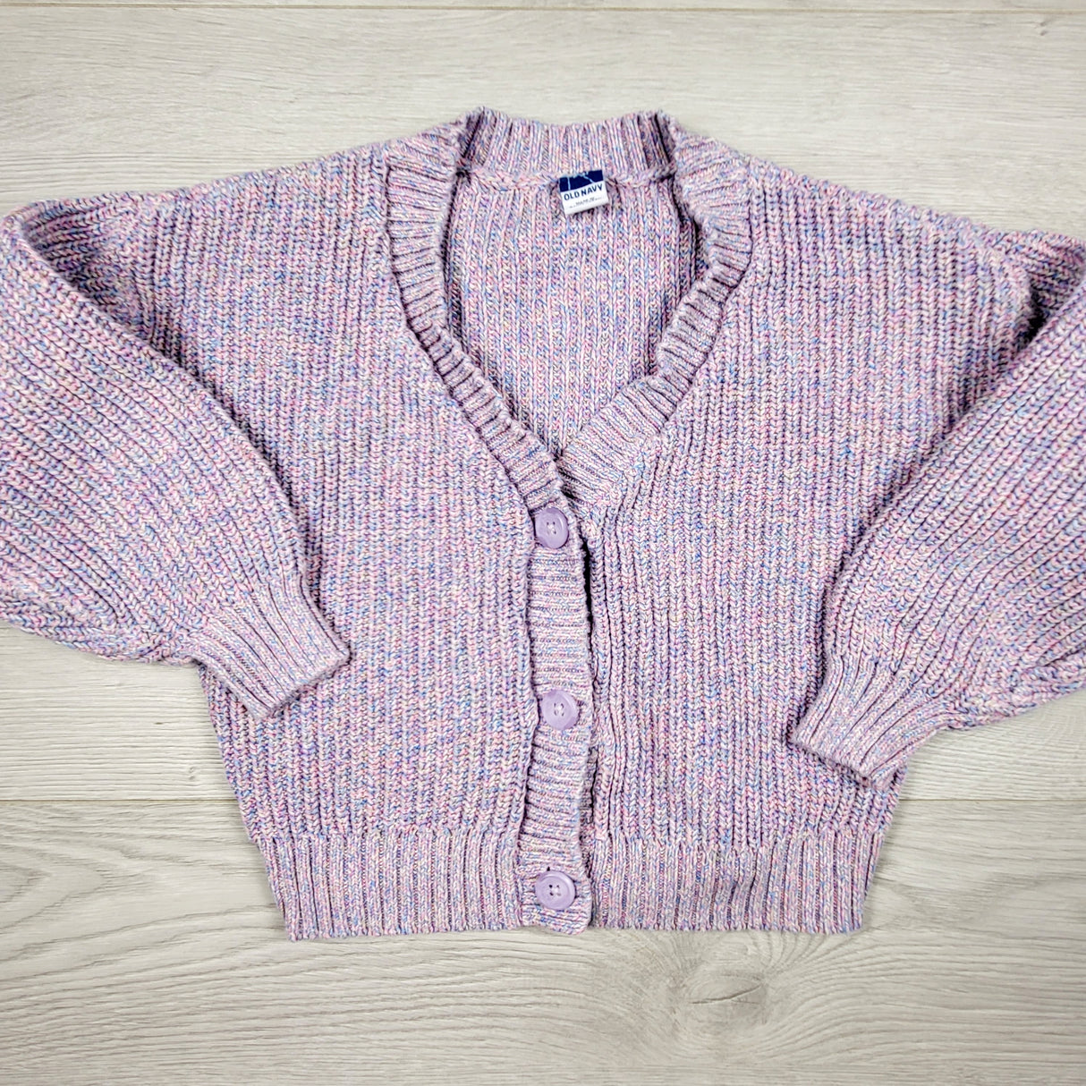 KIJA4 - Old Navy purple cardigan sweater. Size 6