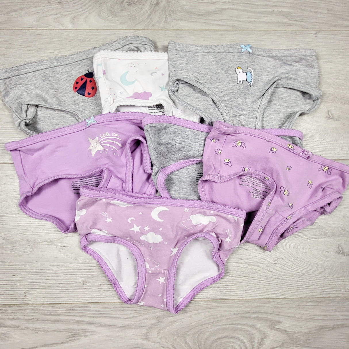 KIJA4 - Carters 7pc underwear set. size 2/3T