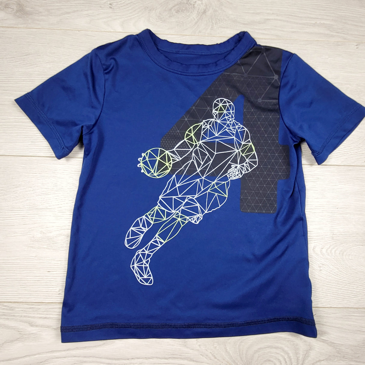 TCWD1 - Joe blue active t-shirt with basketball player. Size 3T