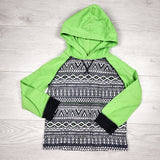 TCWD1 - Gymboree patterned hooded top. Size 3T