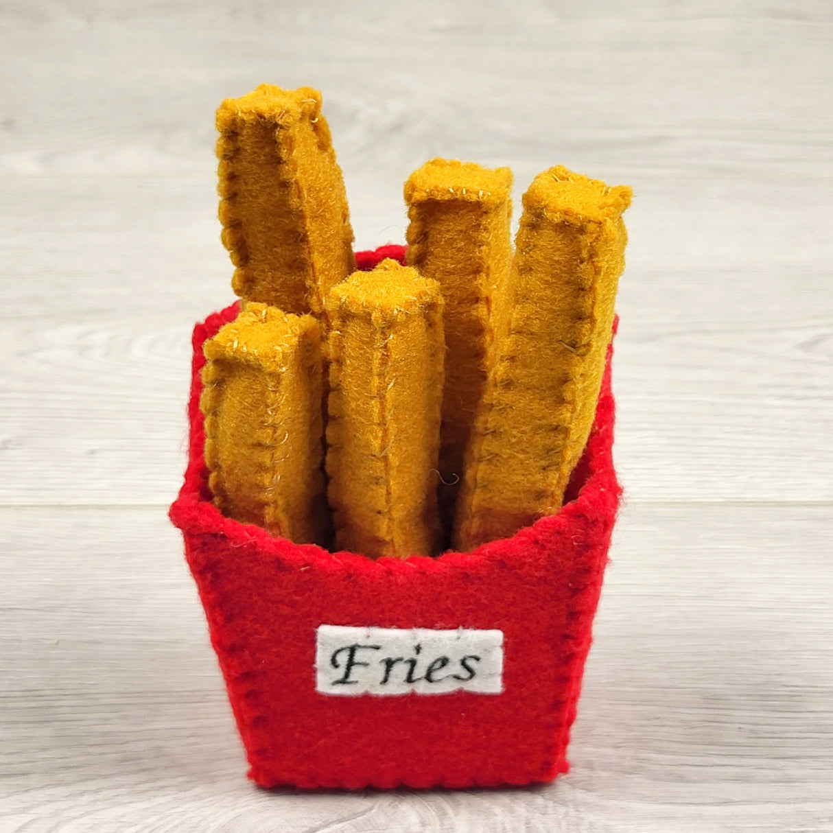 NEW (Retail Item) - Handmade French Fries felt food set