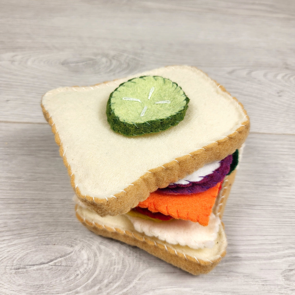 NEW (Retail Item) - Handmade Sandwich felt food set