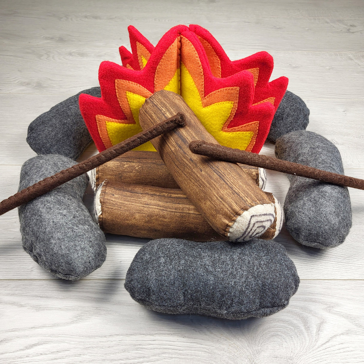 NEW (Retail Item) - Handmade Fire Pit felt play set
