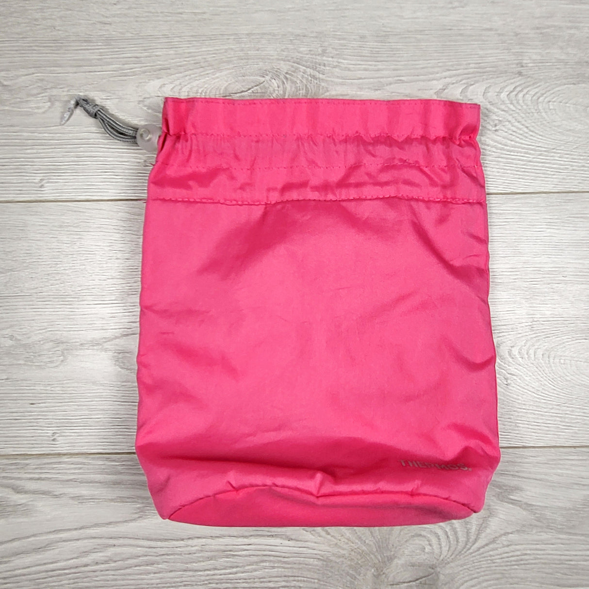 LUGE2 - Pink insulated drawstring lunch bag