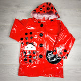 LUGE2 - Kidorable ladybug rain coat. Size 4/5T