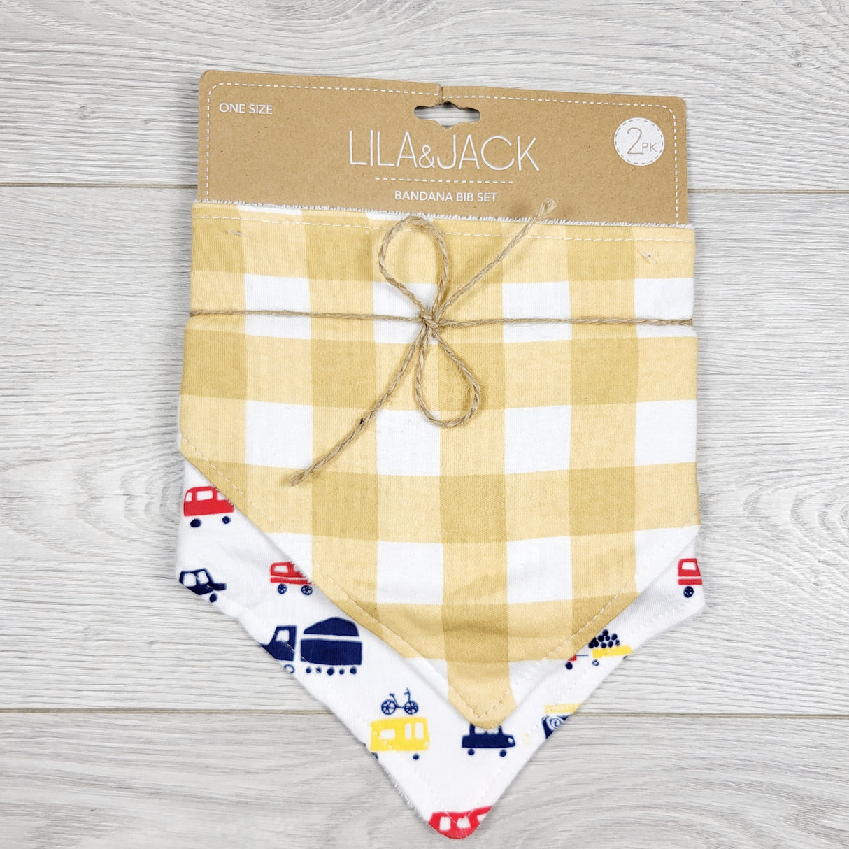 KAMG5 - NEW - Lila and Jack 2pc bandana bibs