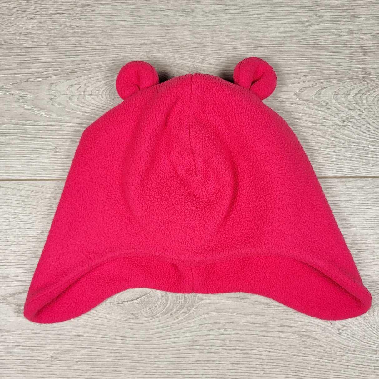 RZA1 - Joe pink fleece toque with ears. Size 4/5T