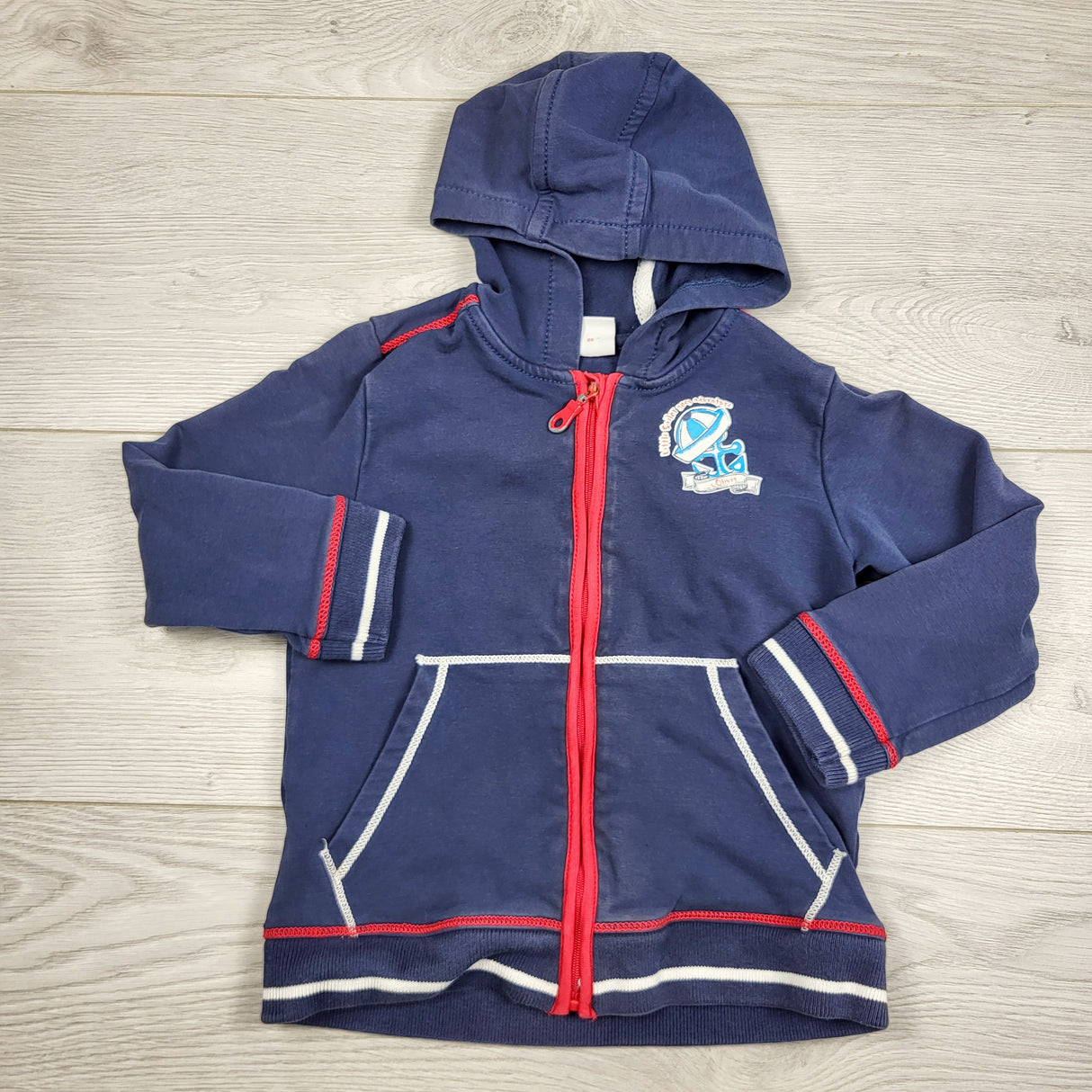 KARE1 - S. Oliver blue zip up hoodie. Size 18-24 months