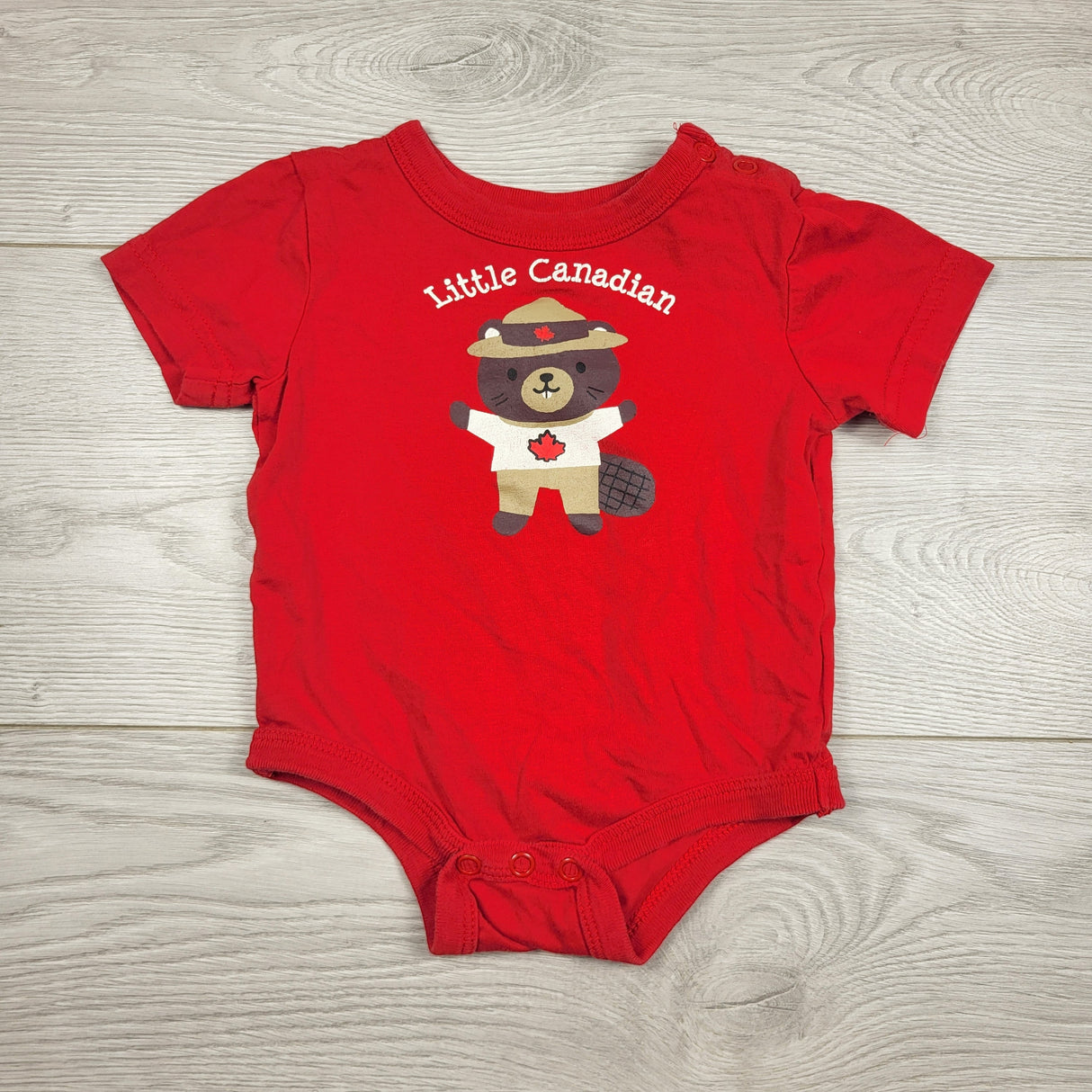 KARE11 - Joe red "Little Canadian" bodysuit. Size 3-6 months
