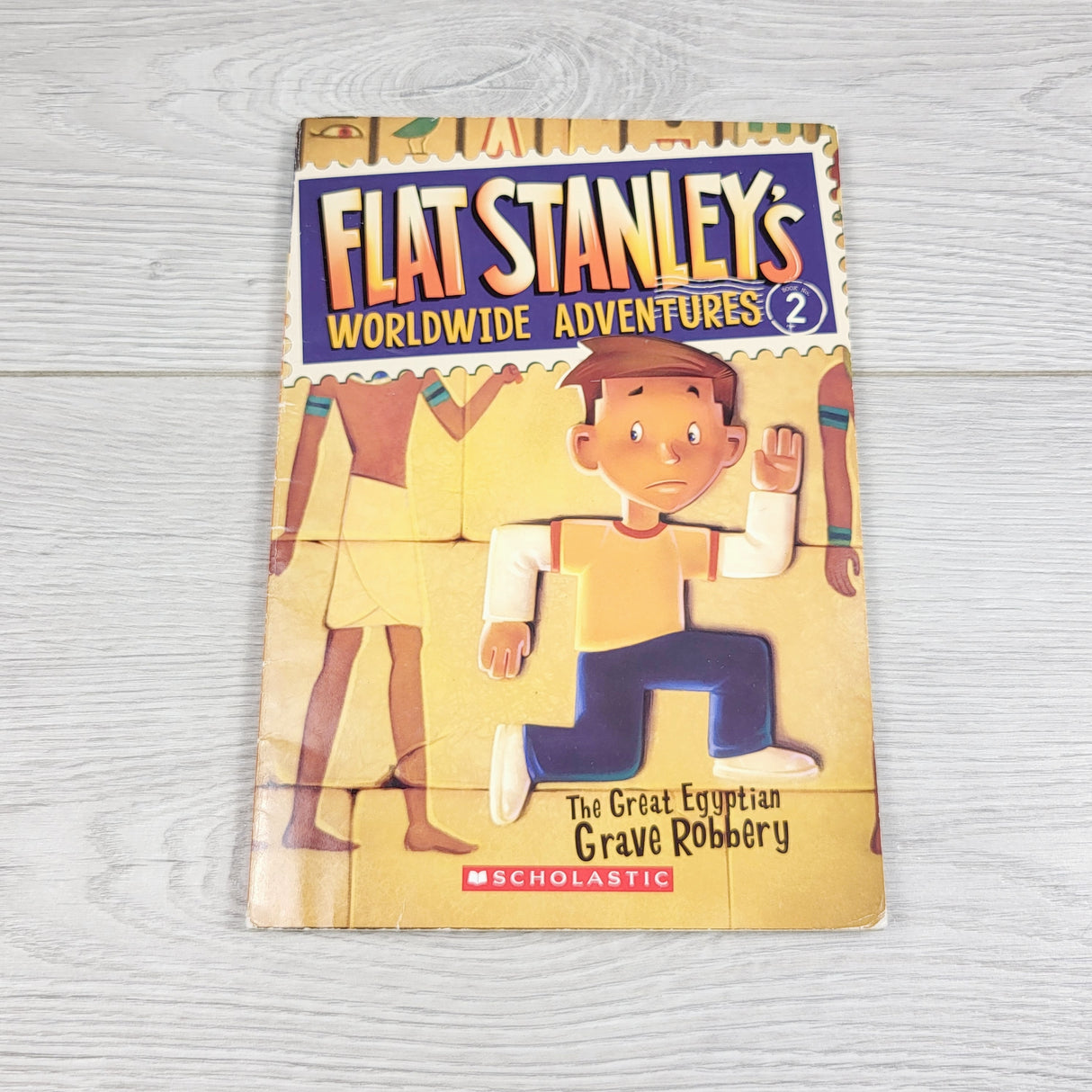 OAG2 - The Great Egyptian Grave Robbery. Soft cover Flat Stanley book