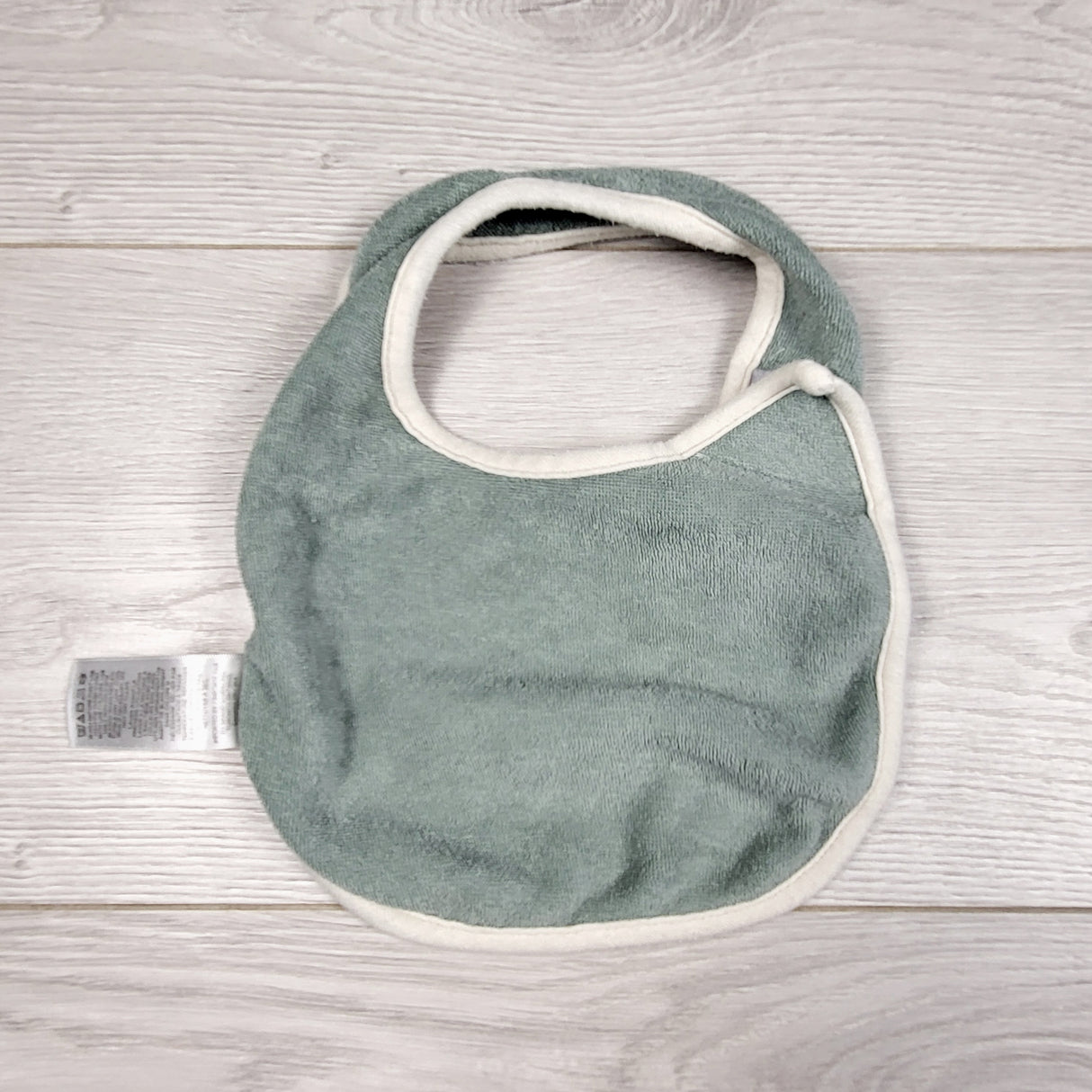 KDEL33 - Rise Little Earthling green terrycloth bib