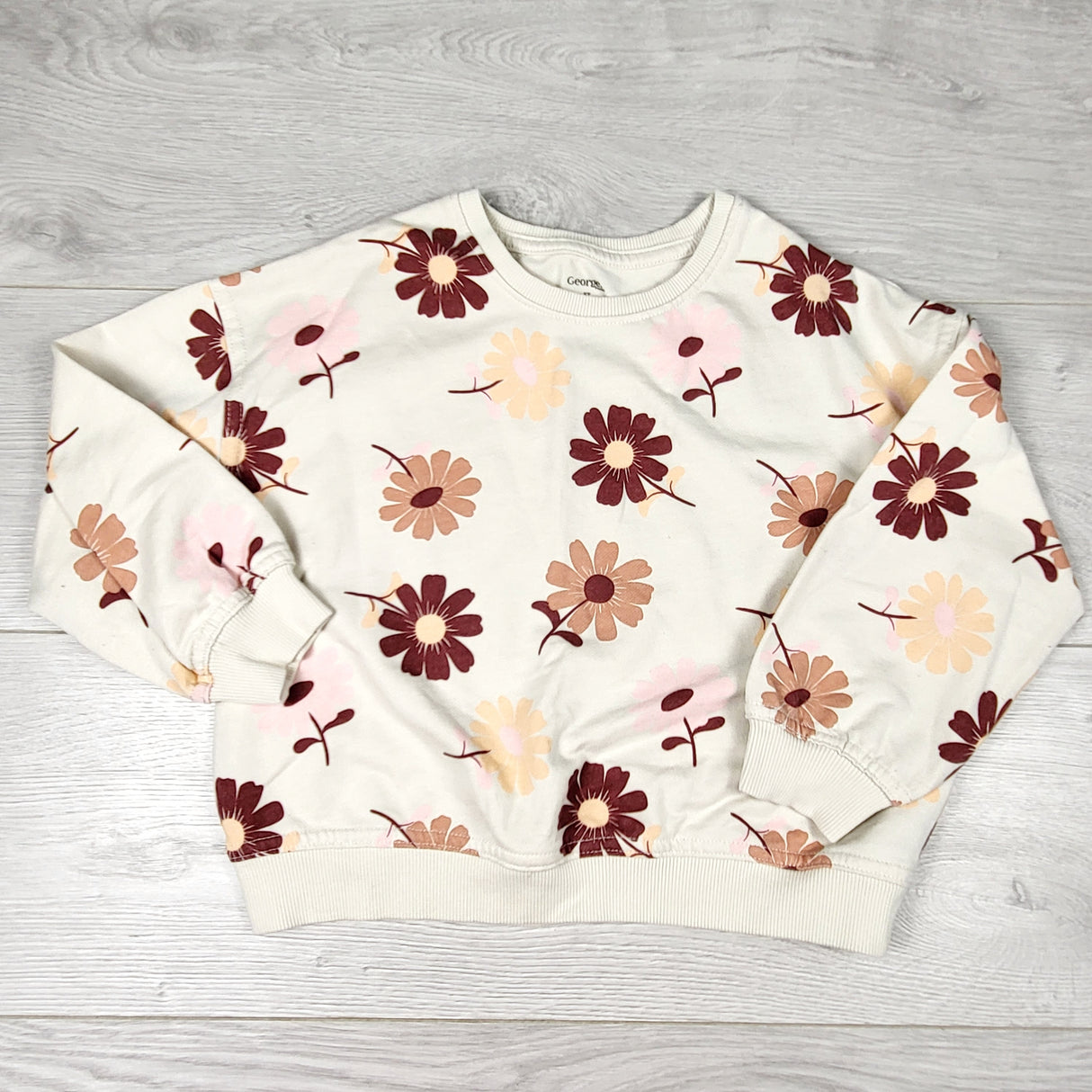 TSAM1 - George floral print sweatshirt. Size 5T