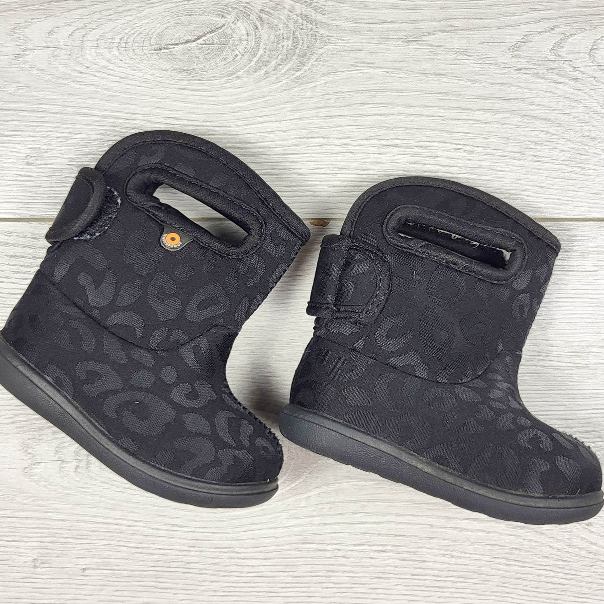 ORW1 - Bogs black neoprene rain boots. Infant size 4