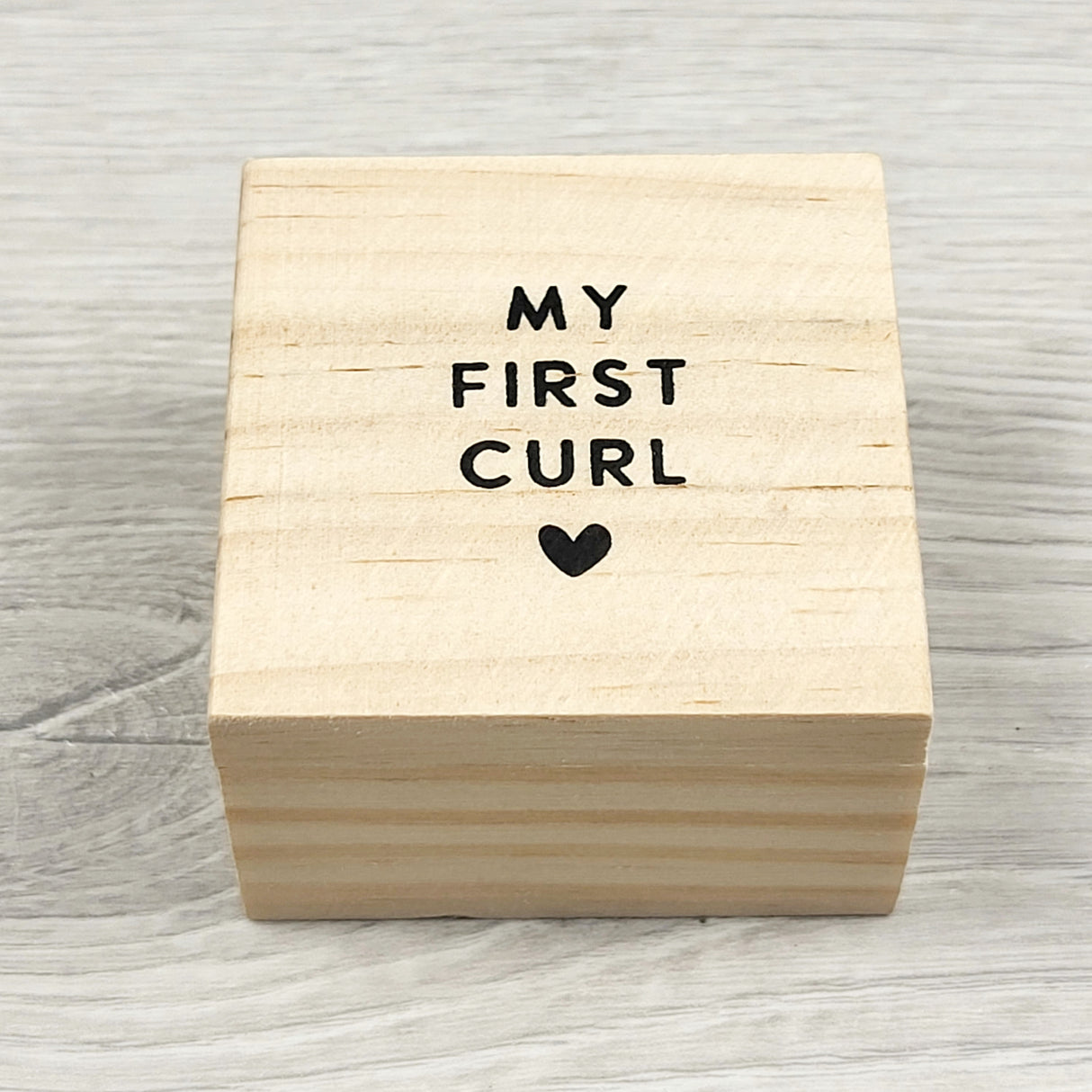 ORW1 - Wooden "My First Curl" keepsake box
