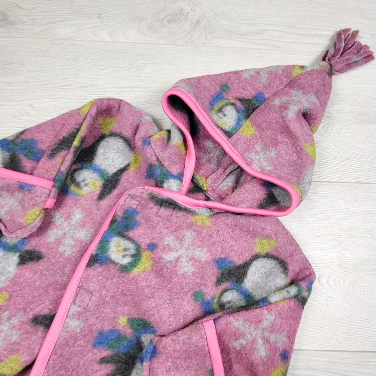 ORW1 - Handmade fleece bunting suit. Sizes like 0-6 months