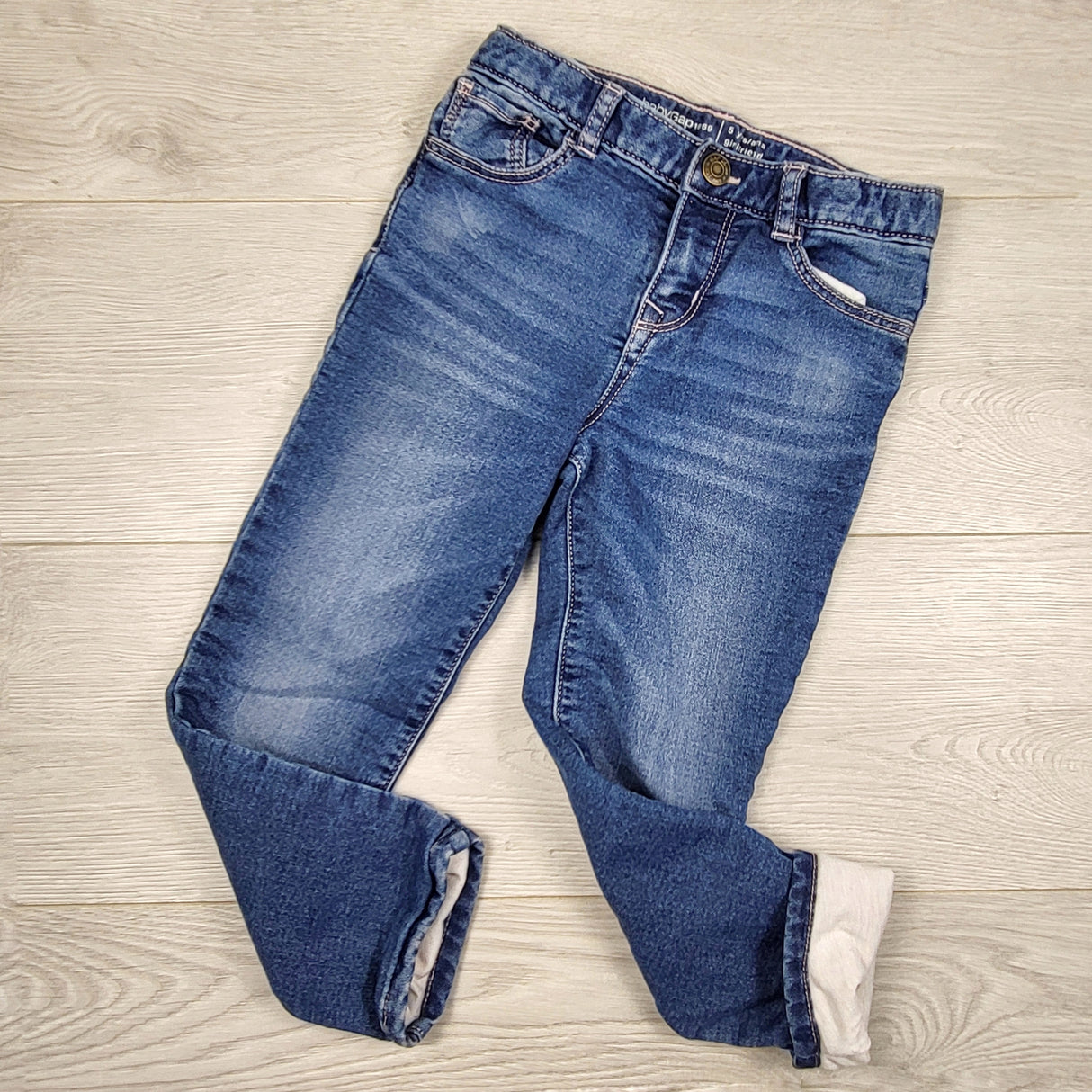 LHEP2 - Gap jersey lined Girlfriend jeans. Size 5T