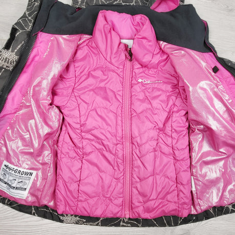 LHEP2 - Columbia grey Interchange 3-in-1 jacket. Size 4/5T