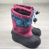 LHEP4 - Columbia pink and blue snow boots. Size 11