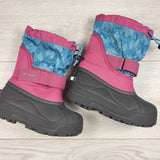 LHEP4 - Columbia pink and blue snow boots. Size 11