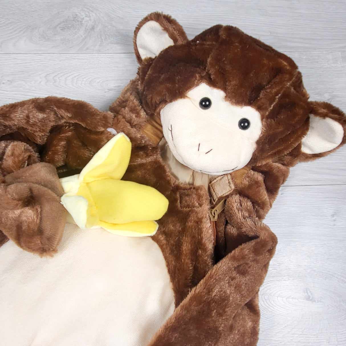 COWN1 - Walmart branded infant monkey costume (approx 6-12 months)