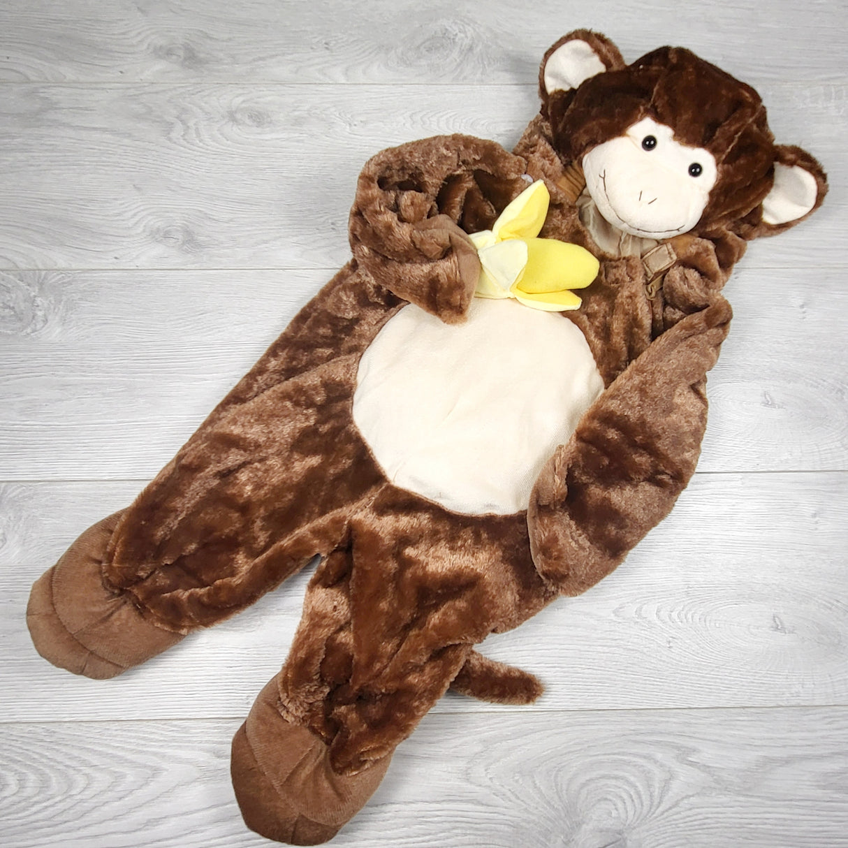 COWN1 - Walmart branded infant monkey costume (approx 6-12 months)