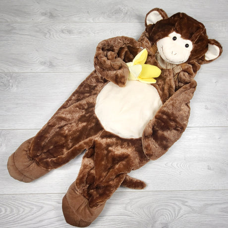 COWN1 - Walmart branded infant monkey costume (approx 6-12 months)