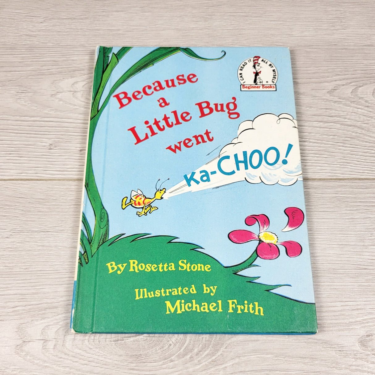 RHW2 - Because a Little Bug Went Ka-Choo. Vintage 1975 Dr. Seuss book
