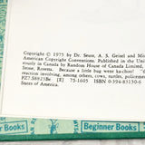 RHW2 - Because a Little Bug Went Ka-Choo. Vintage 1975 Dr. Seuss book