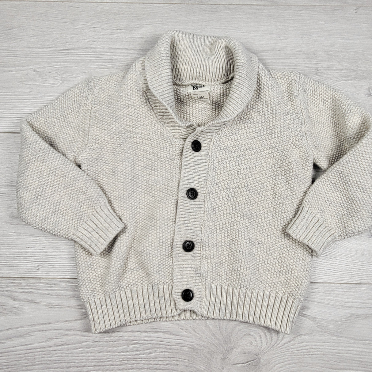 COHI1 - Baby B'gosh grey cardigan sweater. Size 24 months