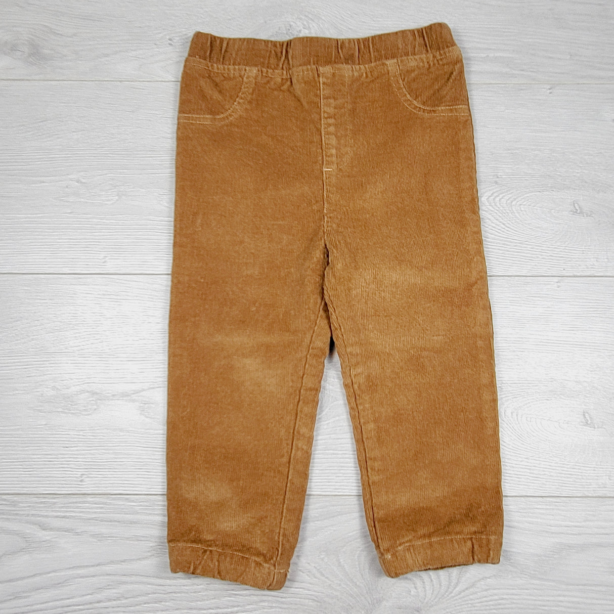 COHI1 - Rococo tan elastic waist corduroy pants. Size 24 months