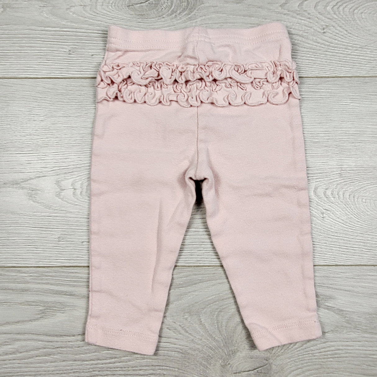 COHI1 - Child of Mine pink ruffle bum leggings. Size 3-6 month