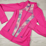 KBRD1 - Ivivva pink zip up acive jacket. Size 12