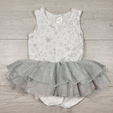 JEPR2 - Bonds star patterned bodysuit with tulle skirting. Size 12-18 months