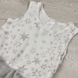 JEPR2 - Bonds star patterned bodysuit with tulle skirting. Size 12-18 months