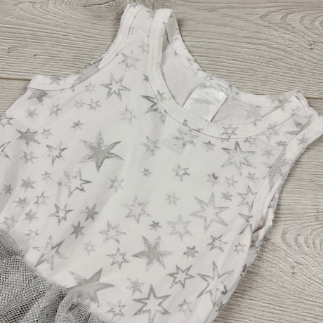 JEPR2 - Bonds star patterned bodysuit with tulle skirting. Size 12-18 months