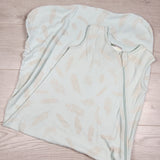 MCX1 - Wee Urban light blue and grey sleep sack with feathers. Size 18-36 Months