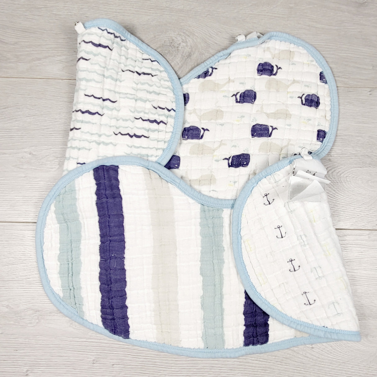 RBEN11 - Aden + Anais pair of muslin burpy bibs