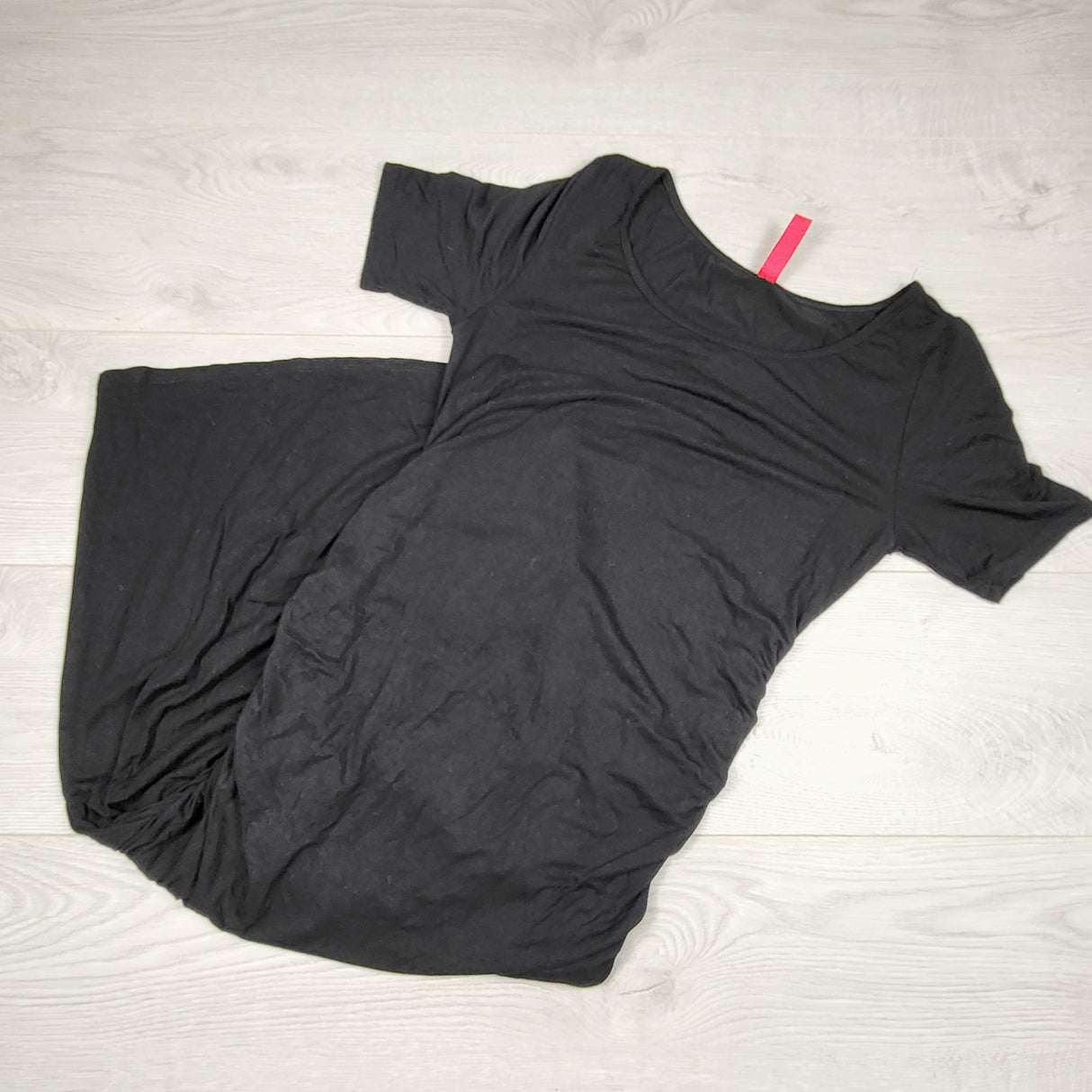 RBEN11 - Hello Miz black maternity dress with side ruching (tight fitting). Size small