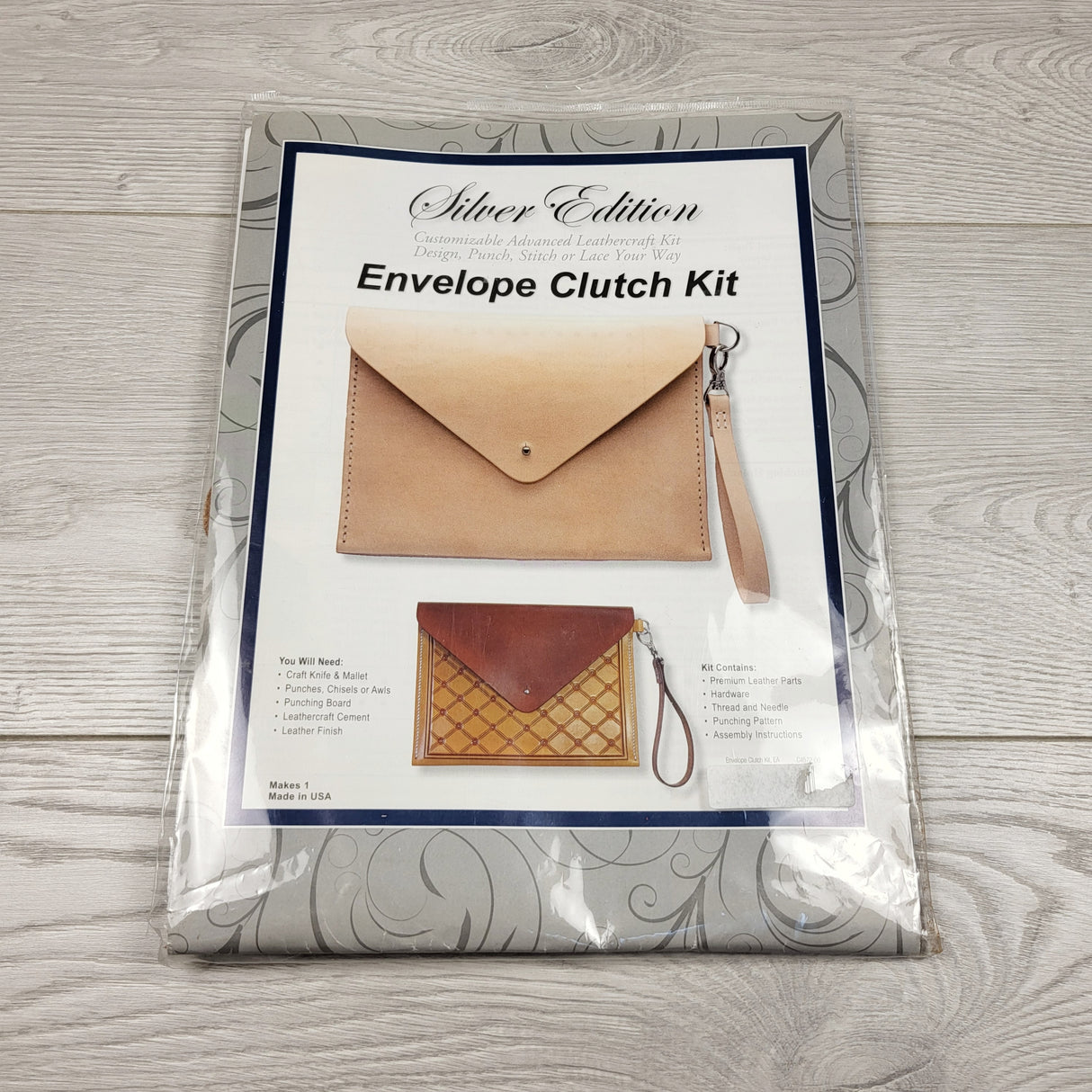 ESZ3 - Leather Envelope Clutch Purse DIY kit