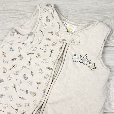 PTOM1 - First Wish beige sleep sack. Size 6-18 months