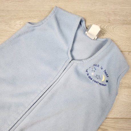 PTOM1 - Halo blue fleece sleep sack. Size 6-12 months