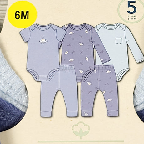 PTOM1 - NEW - Pekkle 5pc set. Size 6 months