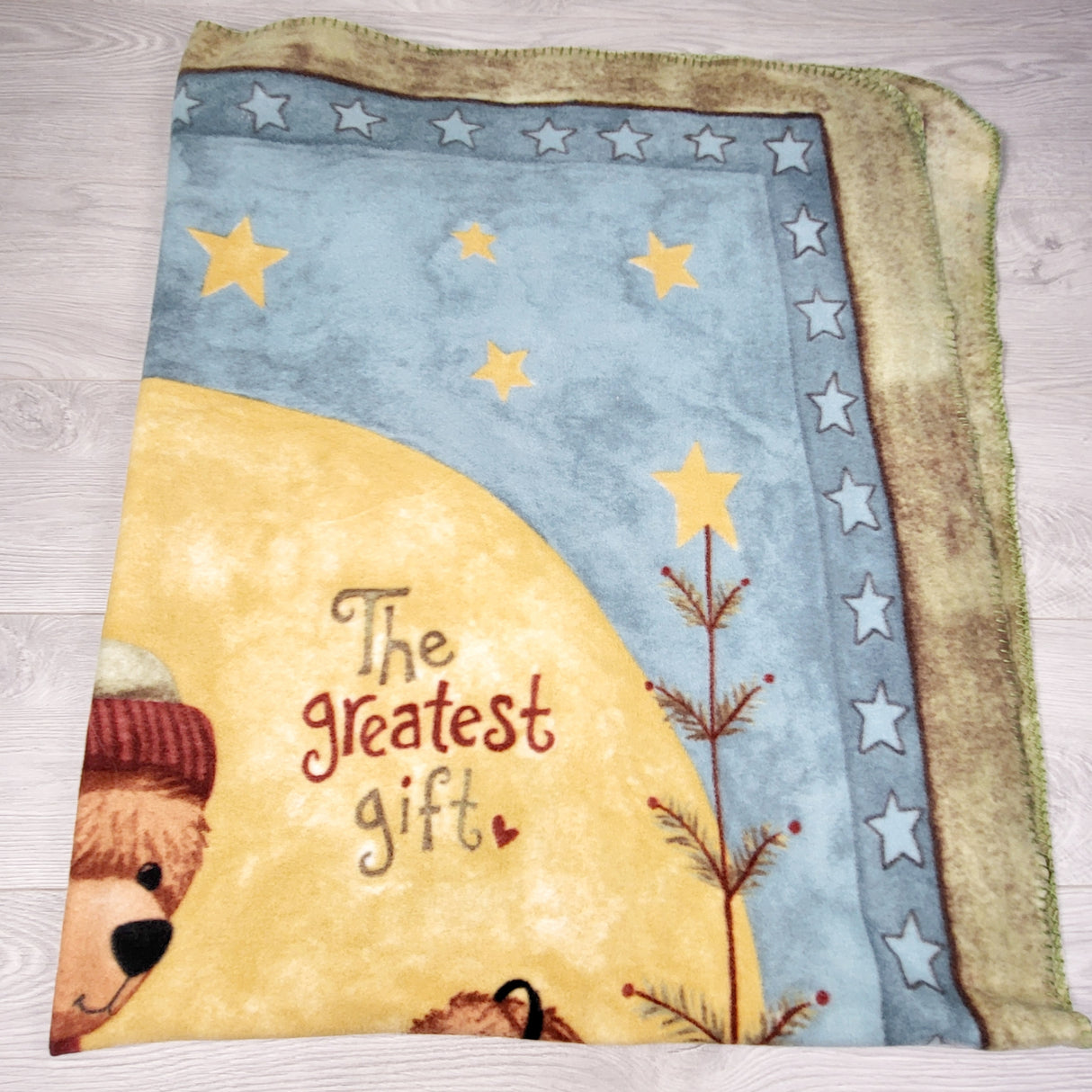 PTOM1 - Fleece throw blanket with bears