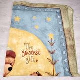 PTOM1 - Fleece throw blanket with bears