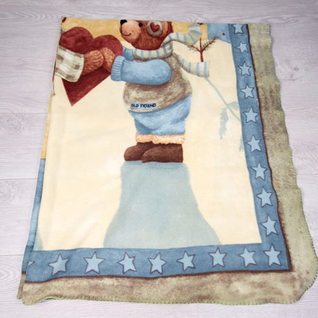 PTOM1 - Fleece throw blanket with bears