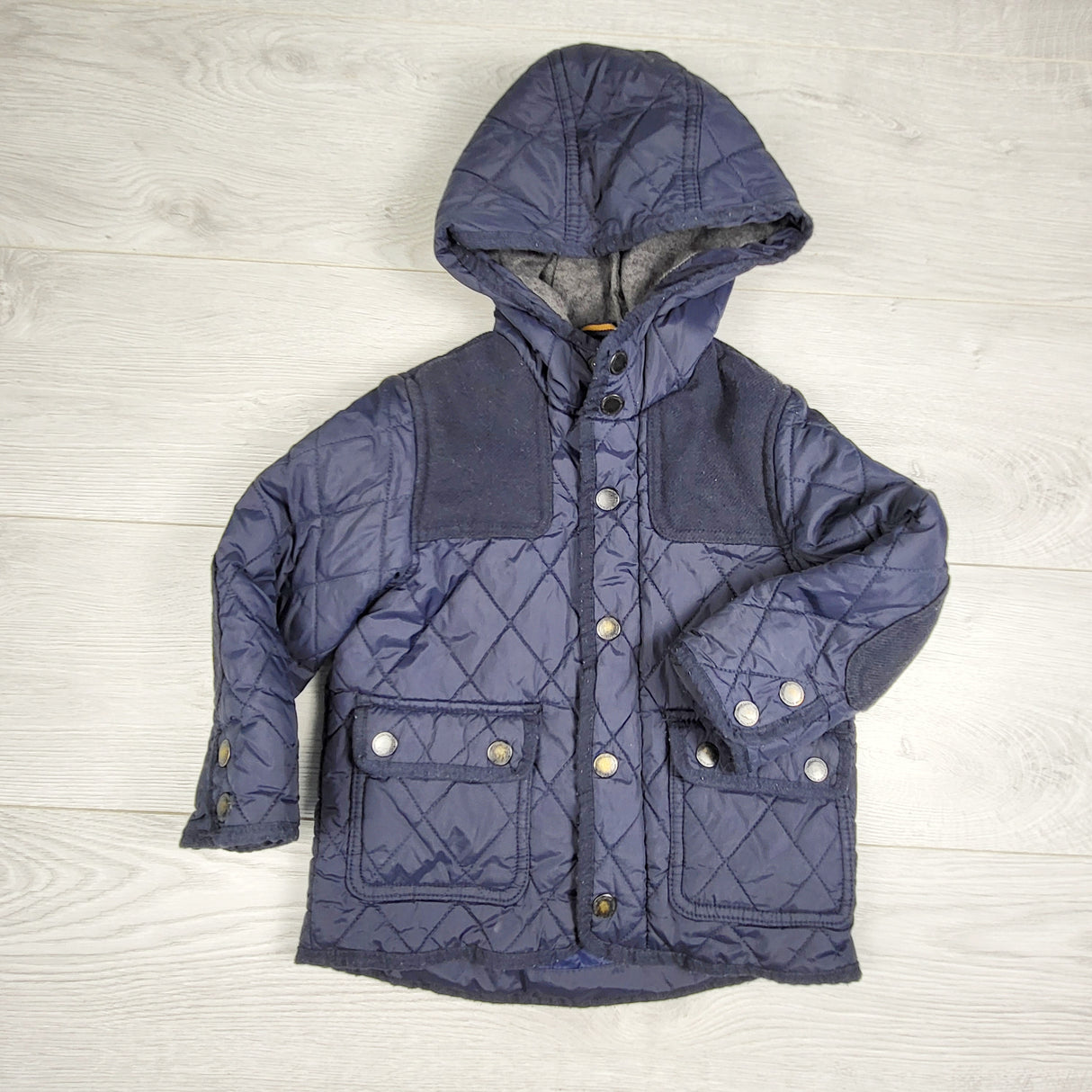 KLJ2 - Zara navy quilted jacket. Size 4T