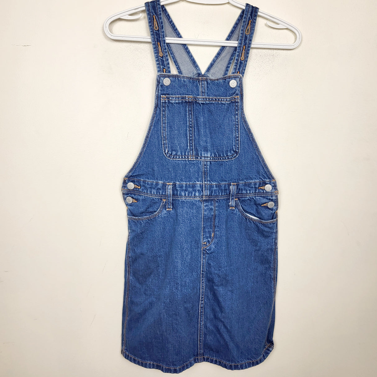 MAWA1 - Old Navy denim bib dress. Size 10/12